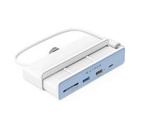 Hyper Adattatore hub USB 6in1: HDMI 4K60Hz, USB-C 10Gbps, 2 USB-A 10Gbps, SD UHS-I, MicroSD UHS-I per iMac 2021 24"