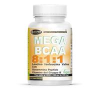 Hyper Aminoacidi Ramificati MEGA BCAA 8:1:1 - con glutammina Peptide e Vitamine del gruppo B 100 Compresse