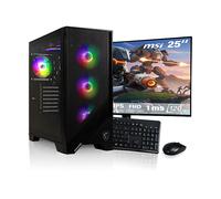 HYPER BYTE DESKTOP + MONITOR Gen 2 | Gaming PC, AMD Ryzen 7 5700G, 4.6 GHz, Radeon™ RX Vega 8, RAM 16 GB, 1 TB SSD