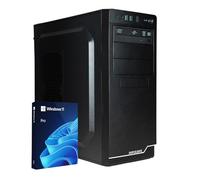 HYPER BYTE® Office Pc - Computer con Quad Core i5 a 3,6 GHz | 8 GB di RAM | disco rigido SSD da 240 GB | Win 11 Pro | Wifi | PC fisso per ufficio