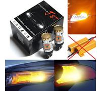 LED 15W 7444 Bianco 6000K Due Lampadine Luce Anteriore Giro Signal Sostituire