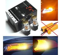 Hyper Flash Gratis Luce LED W21W Ambra Due Lampadine Retro Giro Signal, Ricambio