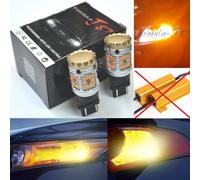 Hyper Flash Senza Luce LED 4157 Arancione Due Lampadine Anteriore Giro Signal
