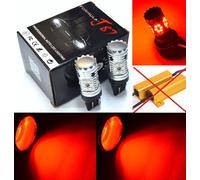 Hyper Flash Senza Luce LED 7444 Rosso Due Lampadina Freno Stop Coda Parcheggio