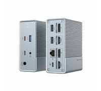HYPER HDG212B docking station USB 3.2 Gen 2 (3.1 Gen 2) Type-C Argento - Nouvo