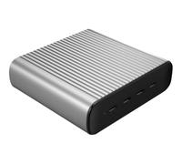 HYPER 245W GaN Desktop Charger Nero Argento Interno HYPER HYPERJUICE 245 W - 4 USB-C PD PORT