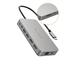 Hyper HyperDrive Dual 4K HDMI 10-in-1 USB-C Hub - Dockingstation - USB-C - 2 x HDMI - GigE (HDM1H-GL)