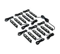 Hyper-Led Set 12x3, strisce decorative a led - 12V - Bianco Per illuminazione