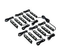 Hyper-Led Set 12x3, strisce decorative a led 12V Bianco Per illuminazione "LED