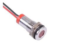 Hyper Rosso Brillante Incasso 8mm 2.2VDC LED Pannello Indicatore IP67 APEM