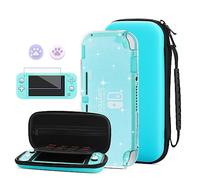 HYPERCASE Custodia da trasporto compatibile con Nintendo Switch Lite, custodia da viaggio portatile rigida con 8 supporti per carte da gioco, custodia protettiva per console Nintendo Switch e