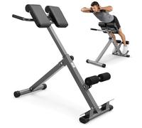 Hyperextension, attrezzo per la schiena pieghevole, altezza e schienale regolabili