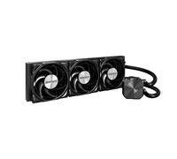 MONTECH HyperFlow Silent 360 Black - Raffreddatore CPU liquido AIO ultra silenzioso, pompa 3100 giri/min, tripla ventola silenziosa, radiatore ad alta efficienza per una dissipazione del calore