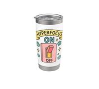 Hyperfocus on Toggle Switch Brain Power Bicchiere termico in acciaio inox doppia parete