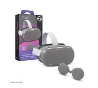 Hyperkin GelShell - Set di skin e copriobiettivo in silicone per Oculus Quest 2 (grigio) - Oculus