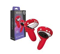 Hyperkin GelShell - Skin in silicone per controller Oculus Touch (Oculus Quest 2), 1 paio, colore: Rosso
