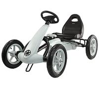 HyperMotion Go-Kart EVOQUE per Bambini (5-8 Anni) con 3 Modalità di Guida - Auto per Bambini Fino a 50 kg, Colore Grigio