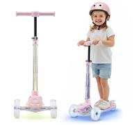 HyperMotion- Monopattino a tre ruote per bambini, 3-8 anni, con illuminazione