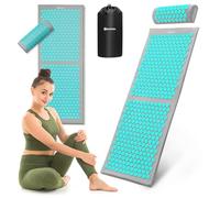 HyperMotion Tappetino Agopressione XL 130cm con Cuscino - Set 3 in 1 Tappeto Chiodato Extra Lungo per Massaggio Completo Schiena, Gambe e Collo - 17.388 Punti per Cervicale, Sciatica e Relax - Borsa