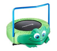 HyperMotion Trampolino Elastico per Bambini 3-6 Anni - Struttura Sicura con 6 Gambe, Manico Ergonomico e Carico 50 kg - Per Fitness e Divertimento in Casa e Giardino - Verde