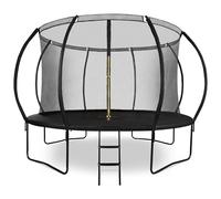HyperMotion Trampolino Elastico per Bambini e Adulti da Giardino 244/305 / 366/430 / 487 cm, Tappeto Elastico da Esterno con rete di Sicurezza, ad Asciugatura Rapida e Idrorepellente