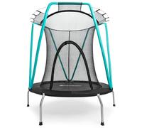 HyperMotion Trampolino Verde per Bambini 3-8 Anni con Rete di Sicurezza, Trampolino in Acciaio Zincato per Interni ed Esterni, Portata Massima 25 kg, Diametro 137 cm