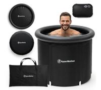 HyperMotion Vasca da bagno da 330 l, pieghevole a freddo nero