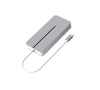 Hypertec ProDockMac - Dock USB-C universale per Apple MacBook Extended Display con Dual HDMI, Gigabit Ethernet, 2 x USB A, 100W Power Delivery.