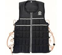 HYPERWEAR Hyper Vest Elite - Gilet ponderato (XL 4,5 kg) in tessuto Cordura elasticizzato regolabile con cerniera in acciaio sottile pesi per corsa, resistenza, camminata
