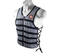 HYPERWEAR Hyper Vest PRO - Gilet unisex con pesi regolabili, 4,5 kg, per allenamenti fitness, L, nero/argento