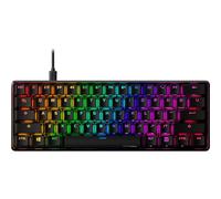 HyperX Alloy Origins 60, Tastiera Meccanica da Gaming Cablata, Illuminazione RGB, Telaio in Alluminio, 80 Milioni di Pressioni Garantite, Cavo USB-C, 3 Dispositivi Collegabili, Layout Inglese, Nera