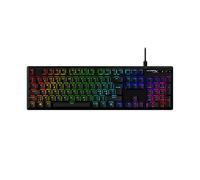 HyperX Alloy Origins PBT, Tastiera Meccanica da Gaming Cablata, Illuminazione RGB, Telaio in Alluminio, 80 Milioni di Pressioni, Copritasti presenti, 3 Dispositivi Collegabili, Layout Inglese, Nera