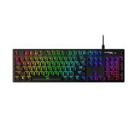 HyperX Alloy Origins, Tastiera Meccanica da Gaming Cablata, Illuminazione RGB, Telaio in Alluminio, 80 Milioni di Pressioni Garantite, Cavo USB-C, 3 Dispositivi Collegabili, Layout Inglese, Nera