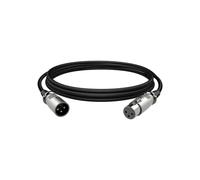 HyperX Cavo XLR, Maschio/Femmina da 3,05 m, Connettore 3 pin in zinco pressofuso, Schermatura a spirale intrecciata, Compatibile con HyperX ProCast, Mixer Audio, apparecchiature video, Streaming, Nero