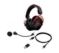 HyperX Cloud Alpha - Cuffie da gaming wireless nere-rosse