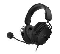 HyperX Cloud Alpha S, Cuffie Gaming con Jack Audio da 3,5 mm e USB-A, Comandi sul Cavo, Telaio in Alluminio, Cuscinetti in Memory Foam Rivestiti in Similpelle, Adatto per PS4, Xbox e PC, Nero
