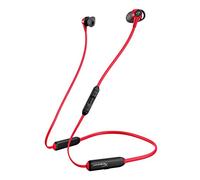 HyperX Cloud Buds Auricolari, Connessione Senza Filo Bluetooth 5.1, 3 Misure di Copriauricolari in Silicone, Microfono Integrato e Pulsante Multifunzione, Fino a 10 Ore di Autonomia, Nero/Rosso