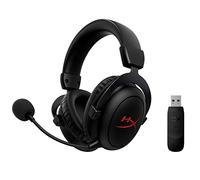 HyperX Cloud Core, Cuffie da Gaming Senza Filo, Connessione a 2,4 GHz, Telaio in Alluminio, Cuscinetti in Memory Foam Rivestiti in Similpelle, Autonomia Fino a 20 Ore, Adatto per PC, Nero