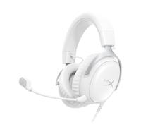 HyperX Cloud III, Cuffie da Gaming, Connessione Cablata, Bianca | Controlli Audio Integrati, Telaio in Alluminio, Cuscinetti in Memory Foam Rivestiti in Similpelle, Adatto per PS4, Xbox e PC