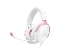 HyperX Cloud III - Cuffie da gioco cablate, PC, PS5, Xbox Series X|S, driver angolati da 53 mm, DTS, memory foam, telaio resistente, microfono ultra trasparente da 10 mm, USB-C, USB-A, 3,5 mm, rosa
