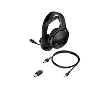 HyperX Cloud Jet - Cuffie da gioco Dual Wireless da 2,4 GHz e Bluetooth, PC, Mac, PS5, PS4, driver da 40 mm, durata della batteria 25 ore, microfono girevole a mute, design leggero, nero