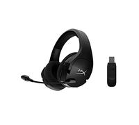HyperX Cloud Stinger Core, Cuffie da Gaming Senza Filo, Connessione a 2,4 GHz, Telaio in Acciaio, Cuscinetti in Memory Foam Rivestiti in Tessuto, Autonomia Fino a 17 Ore, Adatto per PC, Nero