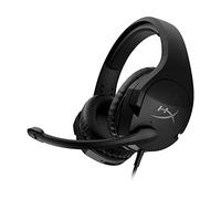 HyperX Cloud Stinger S, Cuffie da Gaming, Connessione Cablata a 3,5 mm, Audio Virtual Surround 7.1, Telaio in Acciaio, Cuscinetti in Memory Foam Rivestiti in Similpelle, Adatto per PC, Nero