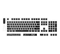 HyperX Copritasti Pudding 2, Set Completo di Tasti Semitrasparenti, Realizzati in PBT, Resistenti a Usura e Sfregamento, Font HyperX, Strumento Rimozione Copritasti, Layout Inglese, Nero