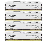 HyperX FURY HX426C16FW2K4/32 DDR4 32 GB (Kit 4 x 8 GB), 2666 MHz CL16 DIMM XMP, Bianco