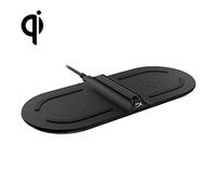 HyperX HX-CPBS-C ChargePlay Base Caricabatterie Wireless Certificato Qi, Doppio