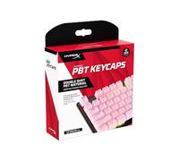 HyperX PBT Copri tasti, Set Completo di Tasti, Semitrasparenti, Realizzati in PBT, Resistenti a Usura, Attrito e Solventi, Font HyperX, Strumento Rimozione Copritasti, Layout Inglese, Rosa