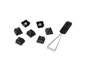 HyperX PBT Keycaps - Set completo di chiavi, materiale PBT Double Shot, layout UK, 105, nero