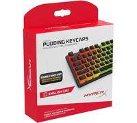 HyperX Pudding Copri tasti, Set Completo di Tasti Semitrasparenti, Realizzati in PBT, Resistenti a Usura, Attrito e Solventi, Font HyperX, Strumento Rimozione Copritasti, Layout Inglese, Nero