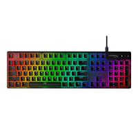 HyperX Pudding Copri tasti, Set Completo di Tasti Semitrasparenti, Realizzati in PBT, Resistenti a Usura, Attrito e Solventi, Font HyperX, Strumento Rimozione Copritasti, Layout Inglese, Nero